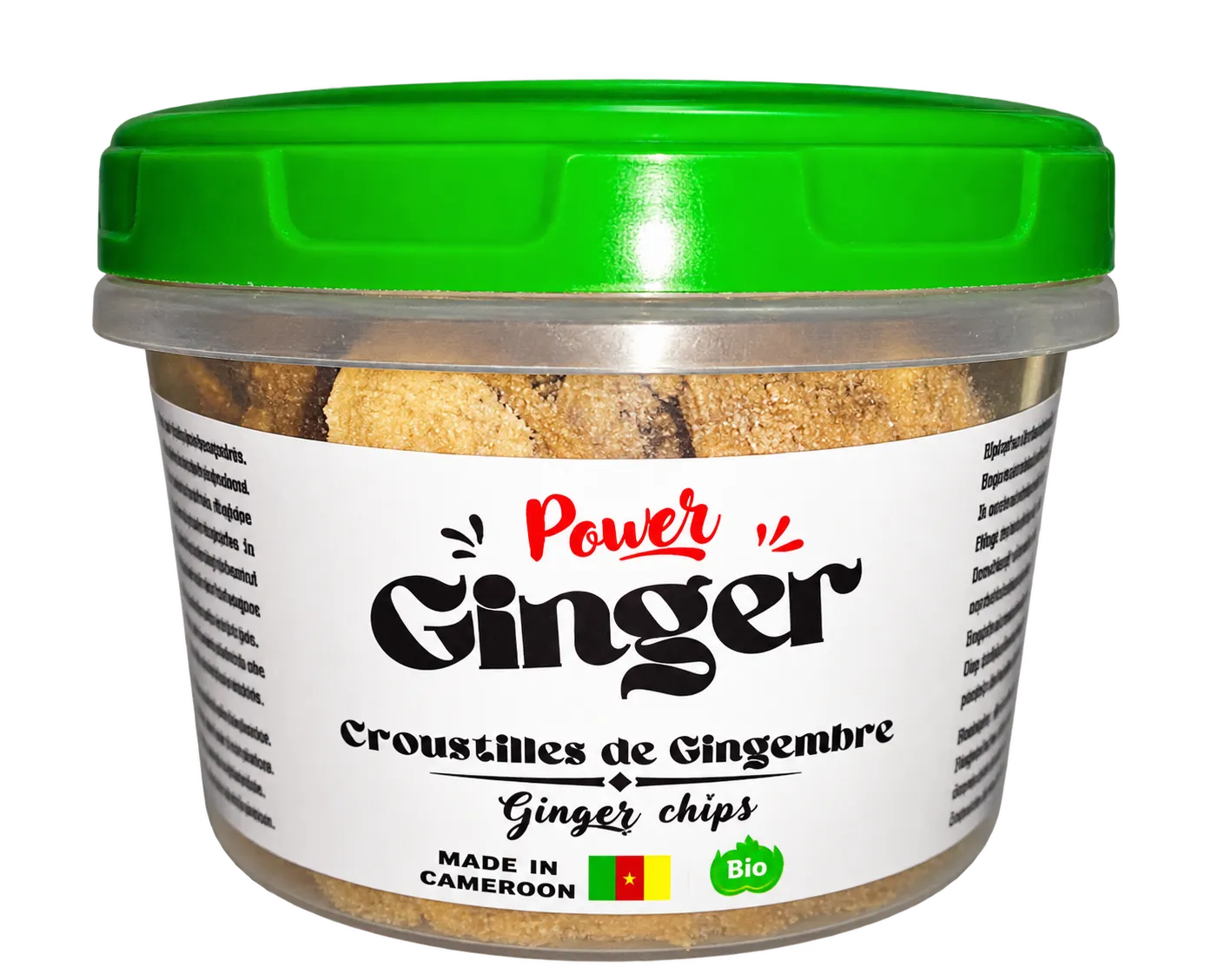 Container of Power Ginger ginger chips